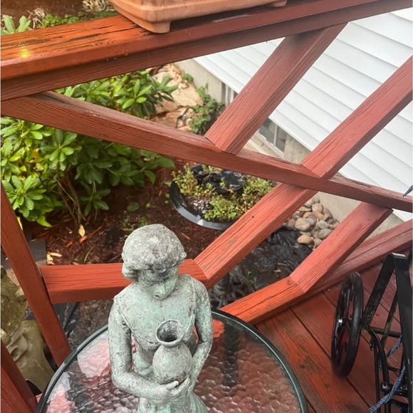 Antique Bronze look Sculpture - Verdigris Finish - Picture 7 of 8